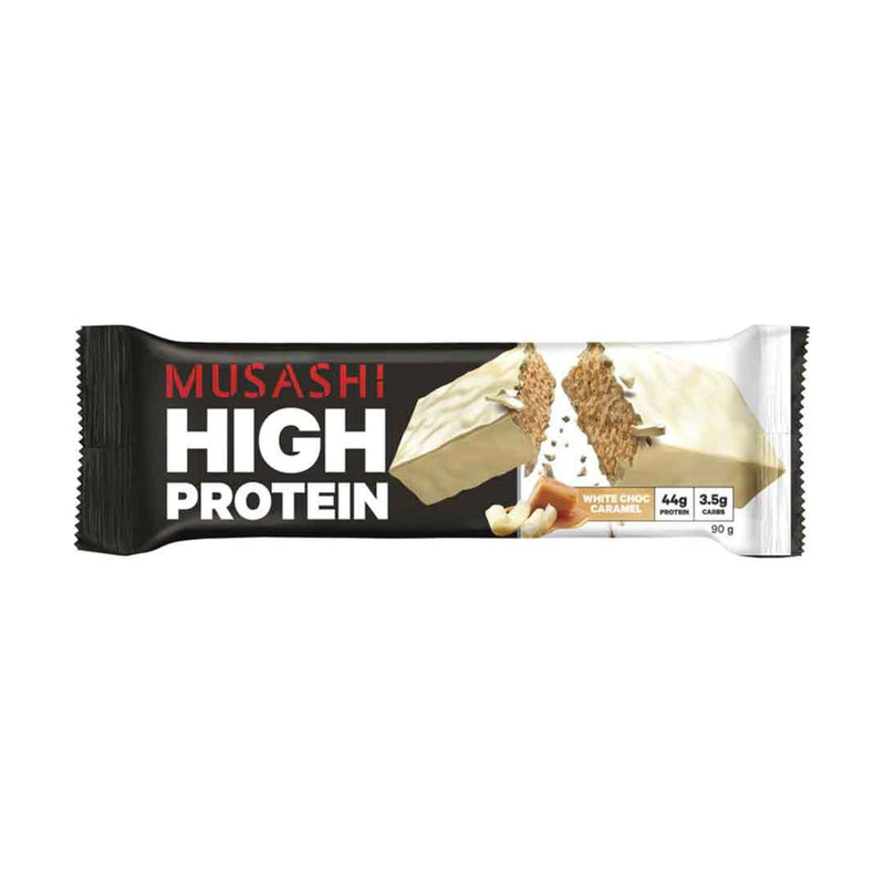 Musashi High Protein Bar White Chocolate Caramel 90g