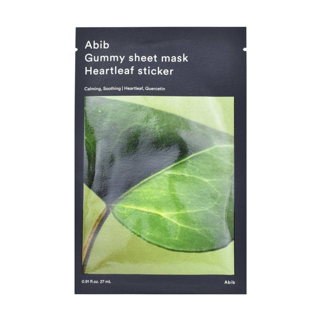 Abib Face Mask Sheet Gummy Heartleaf Sticker 27ml