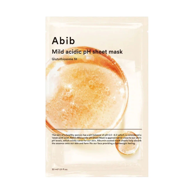 Abib Face Mask Sheet Mild Acidic pH Glutathiosome Fit 30ml