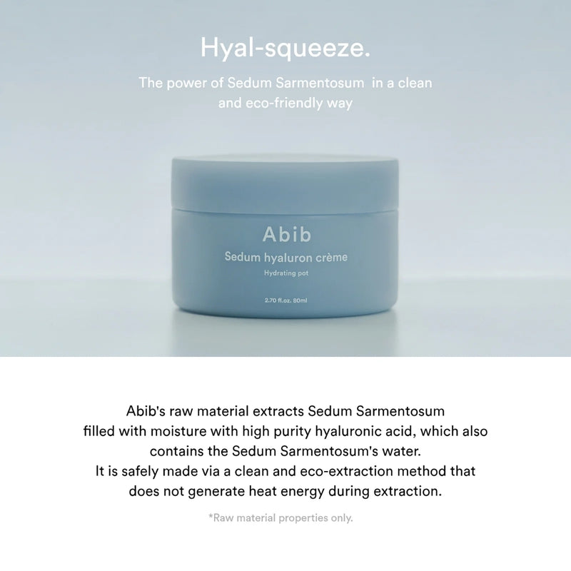 Abib Sedum Hyaluron Cream Hydrating Pot 80ml