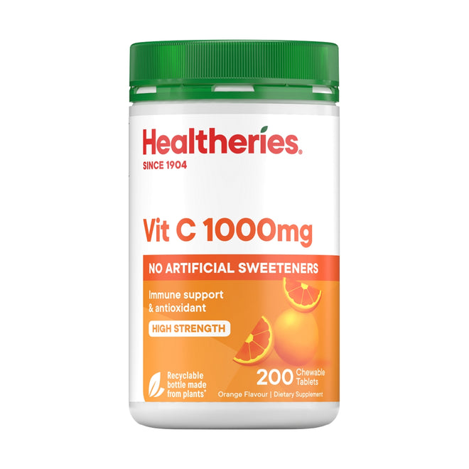 Healtheries Vit C 1000mg 200 Chewable Tablets