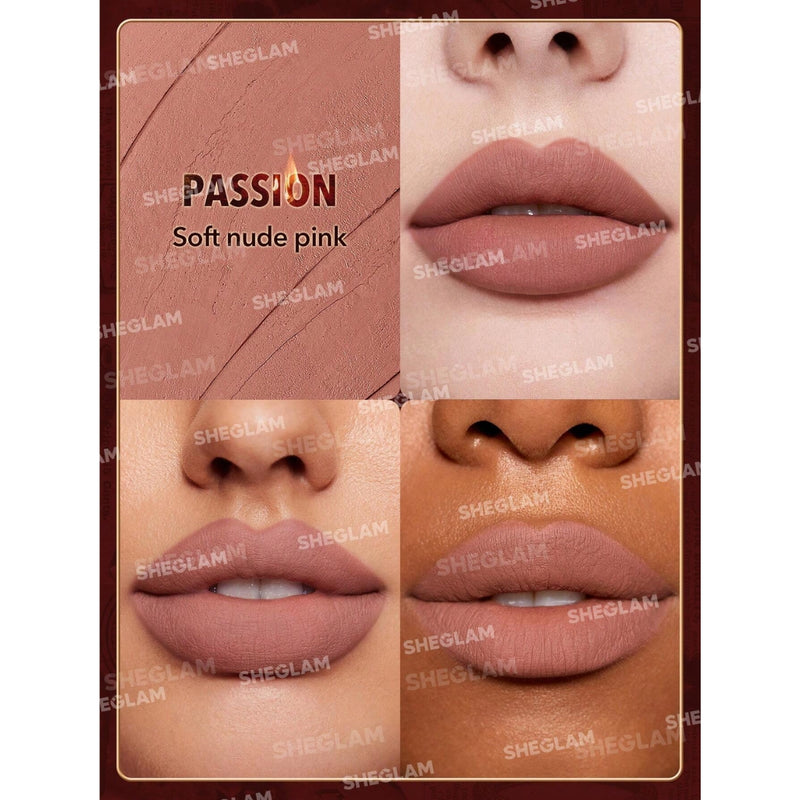 Sheglam Dynamatte Boom Long Lasting Matte Lipstick Passion 2.7g