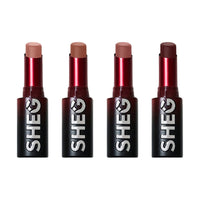 Sheglam Dynamatte Boom Long Lasting Matte Lipstick Set Ember Rose 4 pcs