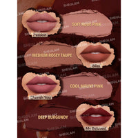 Sheglam Dynamatte Boom Long Lasting Matte Lipstick Set Ember Rose 4 pcs