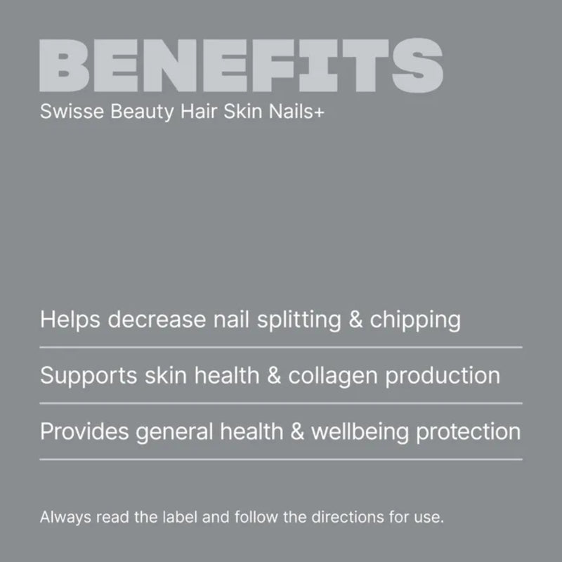 Swisse Beauty Hair Skin Nails+ 60 Tablets