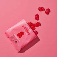 Funday Gummy Raspberry Flavoured Frogs 50g