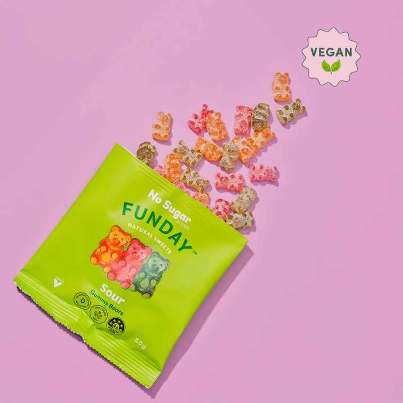 Funday Gummy Sour Vegan Bears 50g