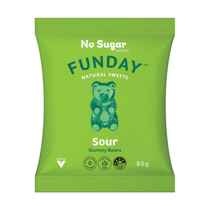 Funday Gummy Sour Vegan Bears 50g