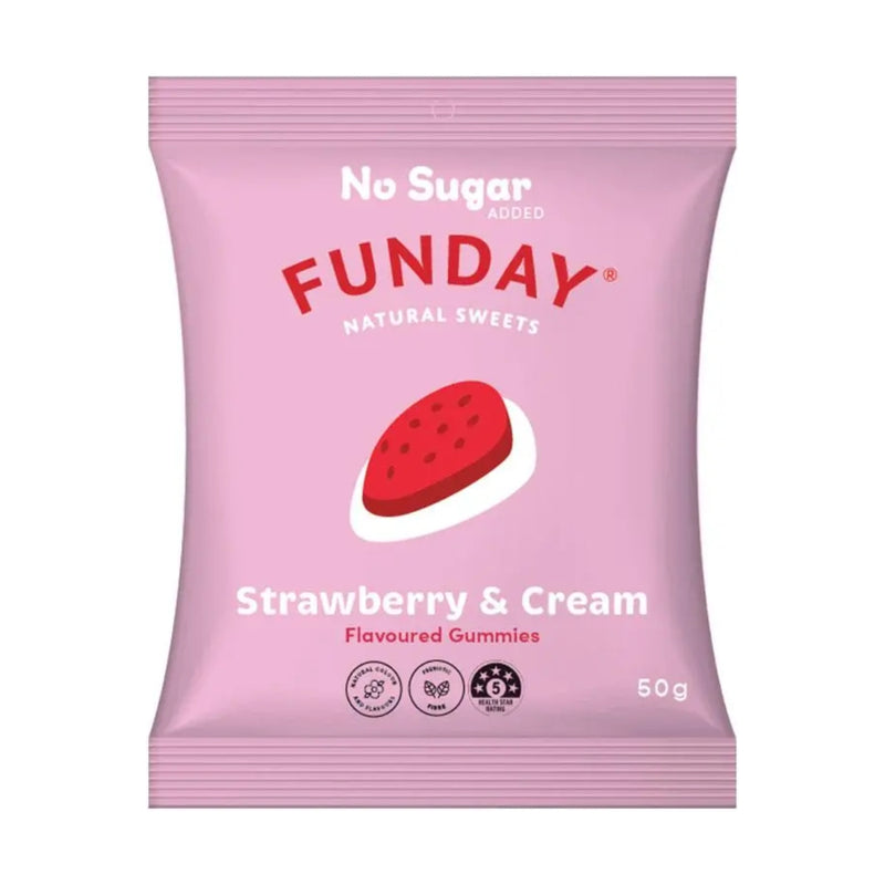 Funday Gummy Strawberry & Cream 50g