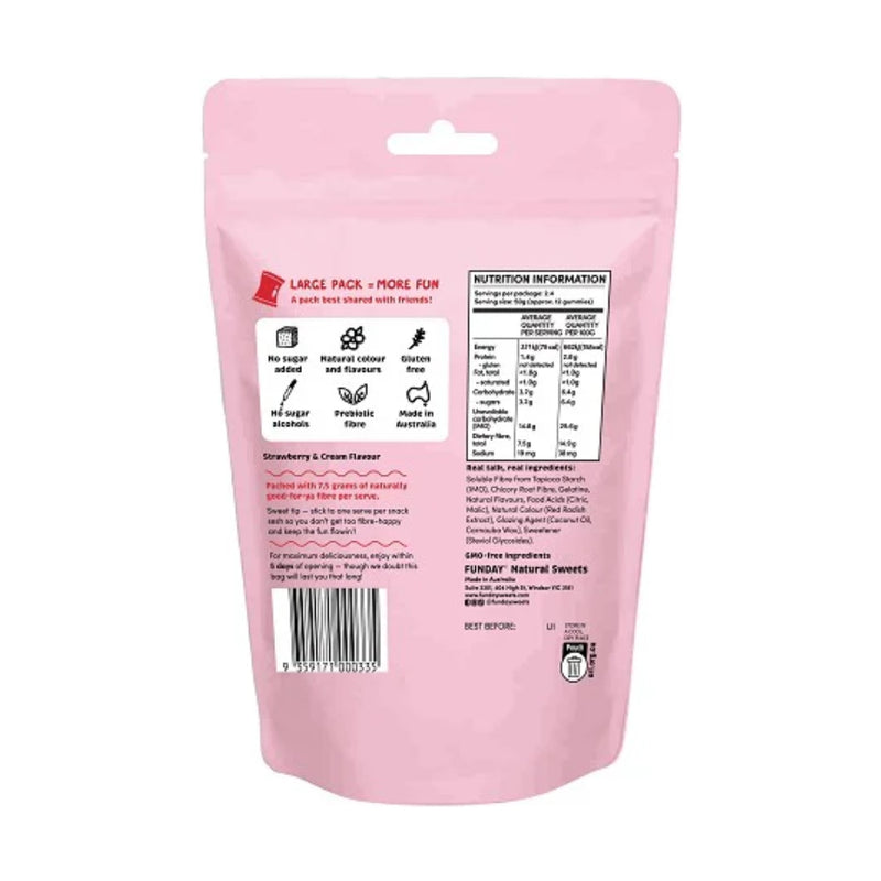 Funday Gummy Strawberry & Cream 120g