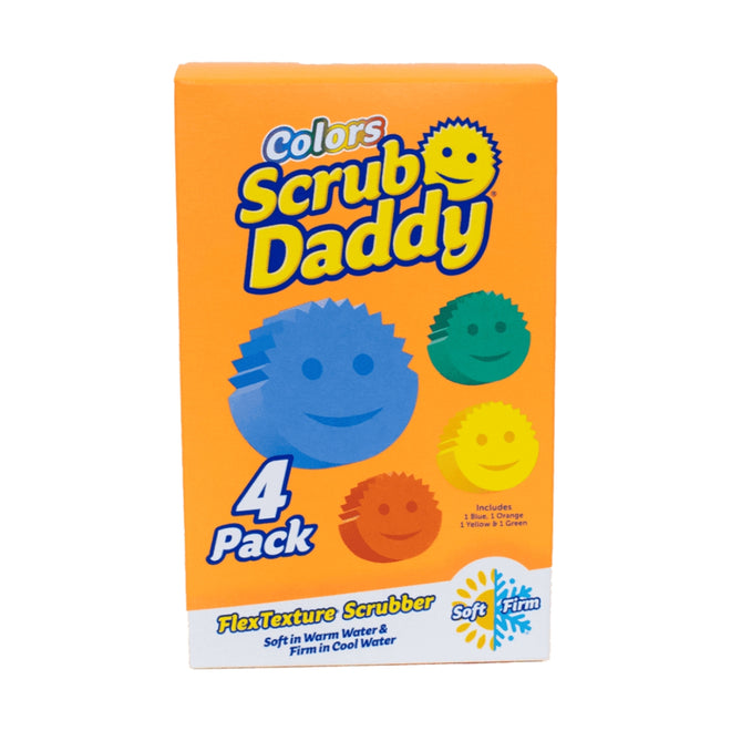 Scrub Daddy Colors Scrubber Assorted 4 Pack