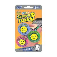 Scrub Daddy Colors Screen Daddy Cleaning Pad 3 Pack