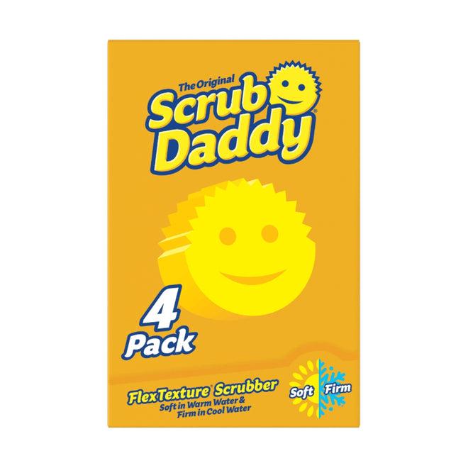 Scrub Daddy The Original Scrubber Yellow 4 Pack