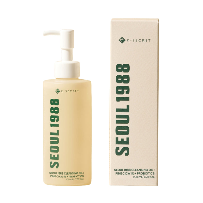 K-Secret Seoul 1988 Cleansing Oil : Pine Cica 1%+ Probiotics 200ml