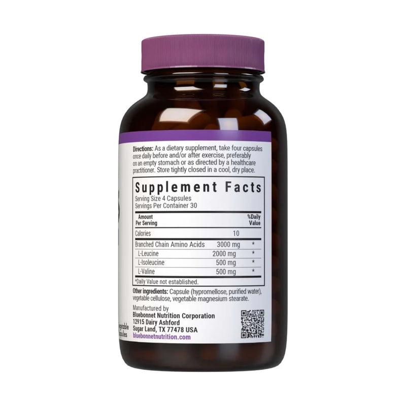 Bluebonnet BCAAs 4:1:1 Ratio 120 Capsules