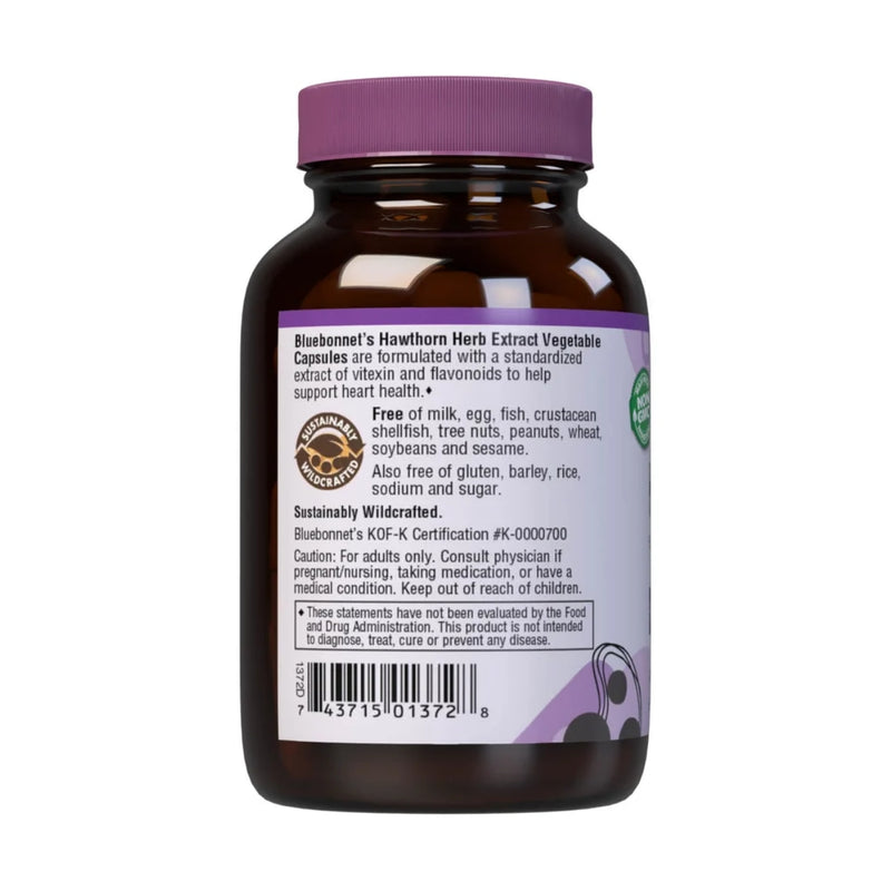 Bluebonnet Hawthorn Herb Extract 60 Capsules