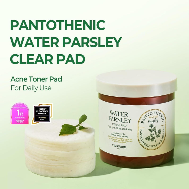 Skinfood Pantothenic Water Parsley Clear 60 Pads