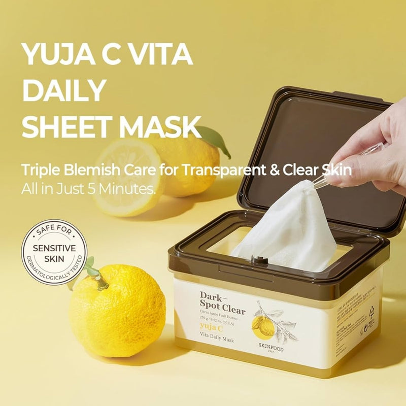 Skinfood Yuja C Vita Daily Mask 30 Sheets