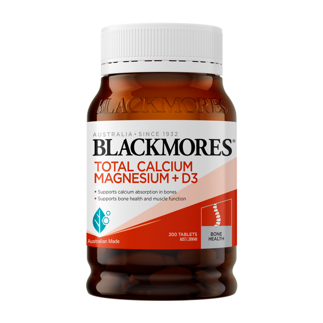 Blackmores Total Calcium and Magnesium + D3 200 Tablets