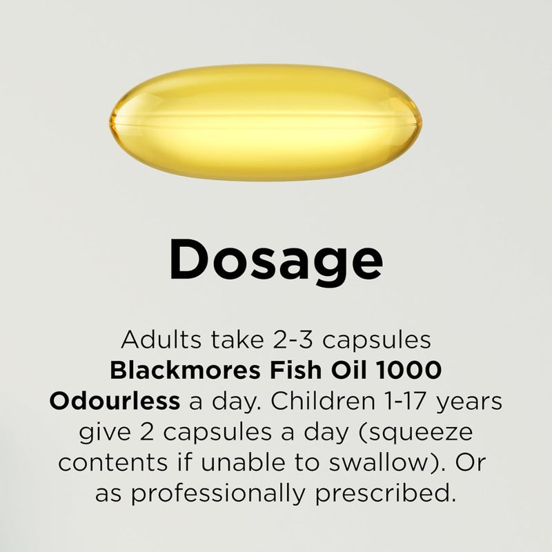 Blackmores Odourless Fish Oil 1000mg 400 Capsules
