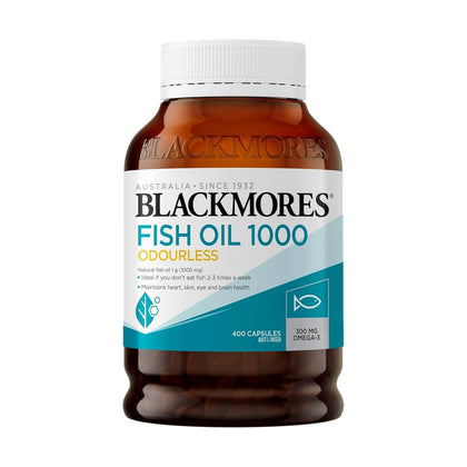 Blackmores Odourless Fish Oil 1,000mg 400 Capsules