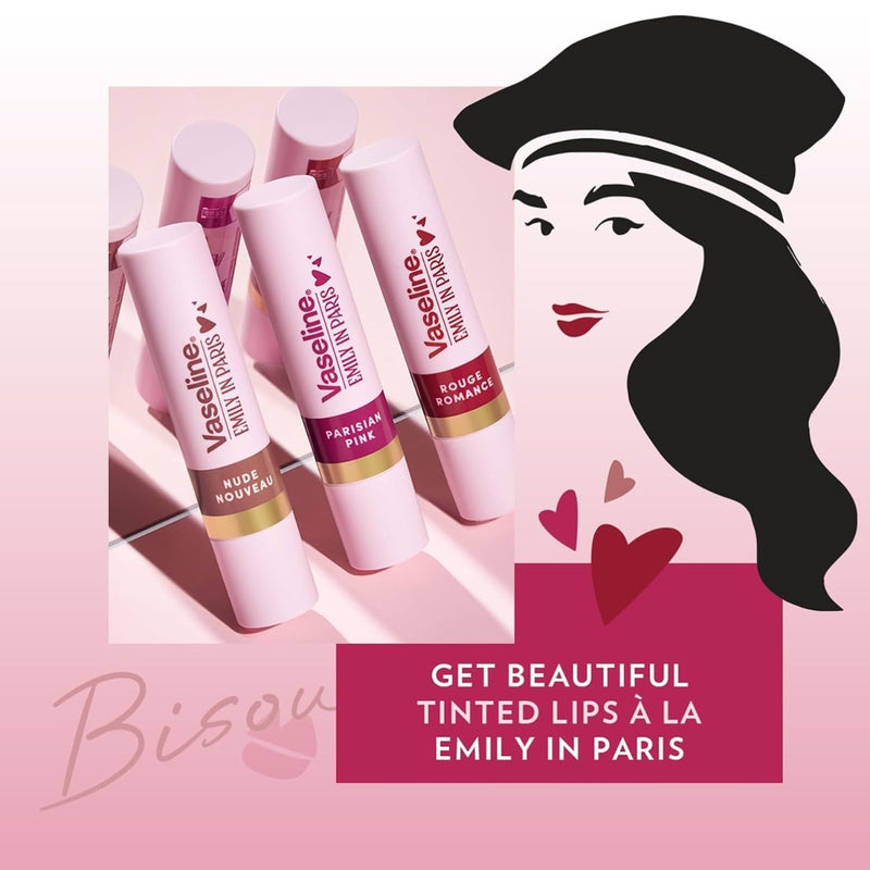 Vaseline Emily in Paris Limited Edition Tinted Lip Balm Parisian Pink 3g