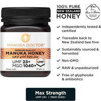 Manuka Doctor Monofloral Manuka Honey UMF 23+ 500g