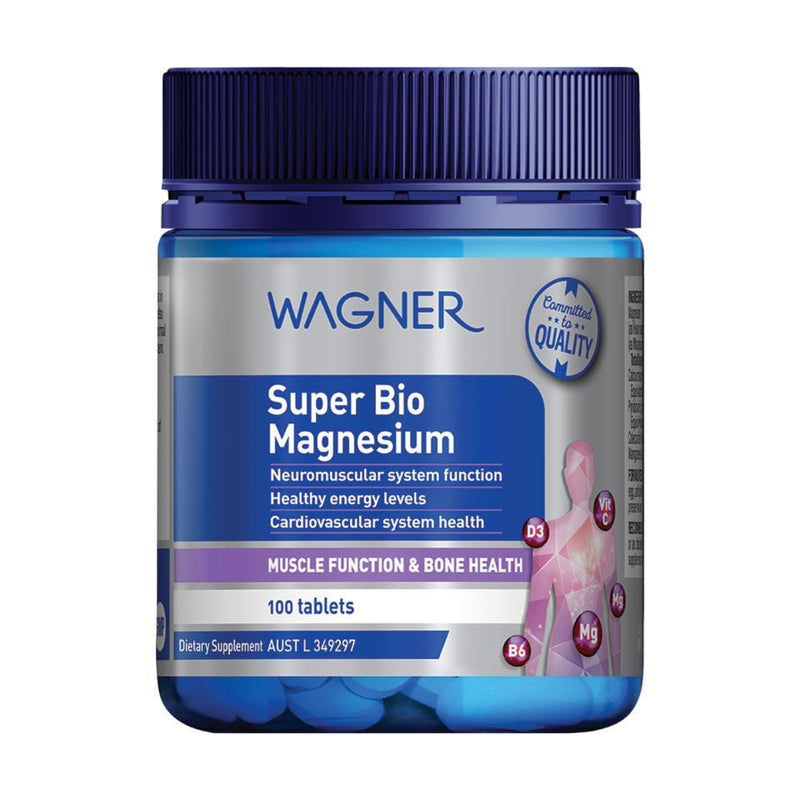 Wagner Vitamins Super Bio Magnesium 100 Tablets