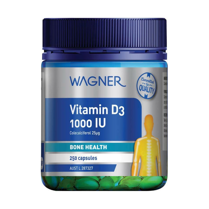 Wagner Vitamins Vitamin D3 1,000IU 250 Capsules