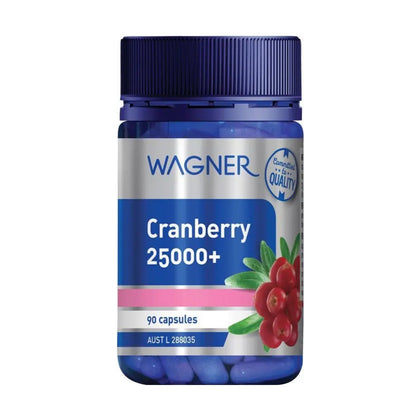 Wagner Vitamins Cranberry 25,000+ 90 Capsules