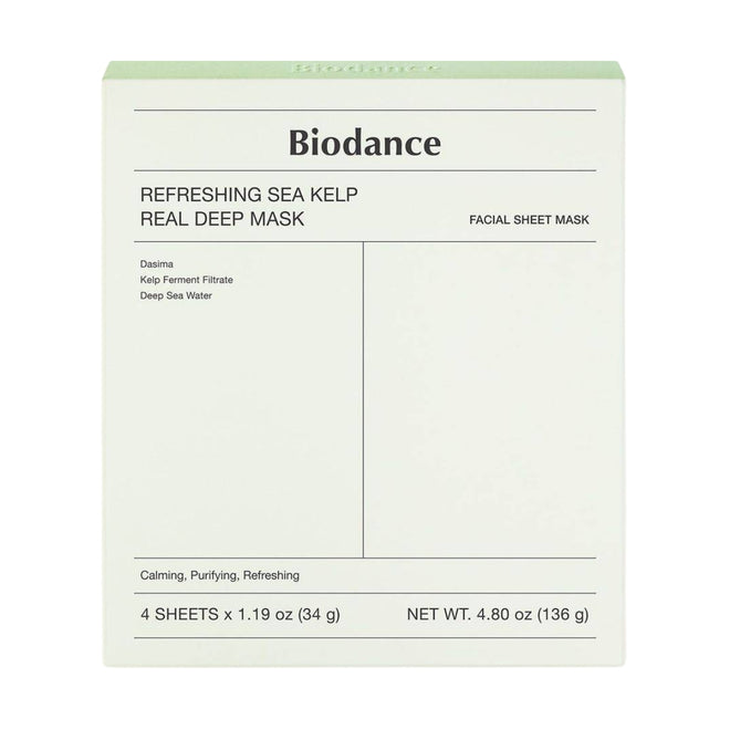 Biodance Refreshing Sea Kelp Real Deep Mask 4 x 34g