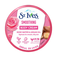 St. Ives Body Cream Smoothing Rose Water & Argan Oil 300ml