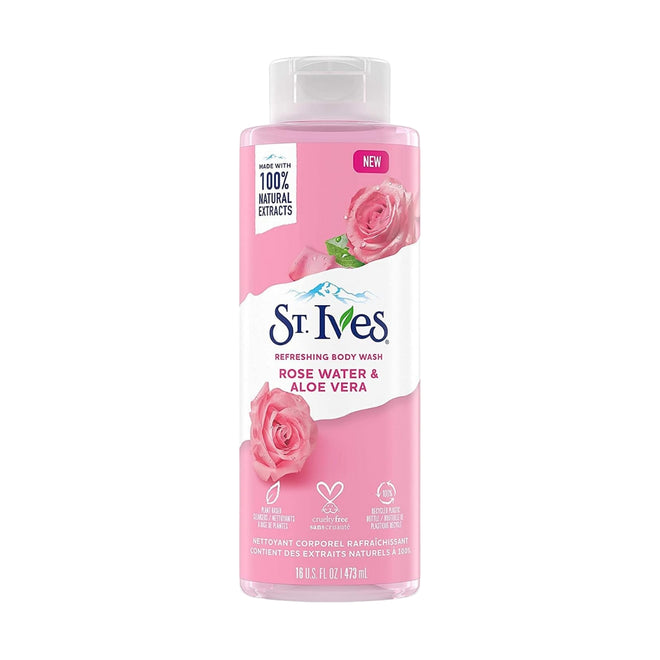 St. Ives Body Wash Rose & Aloe Vera 473ml