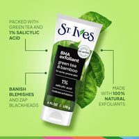 St. Ives Face Scrub Blackhead Clearing Green Tea & Bamboo 170g