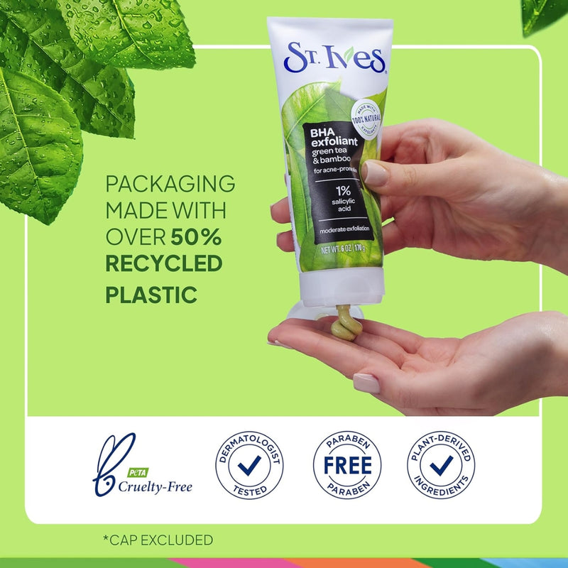 St. Ives Face Scrub Blackhead Clearing Green Tea & Bamboo 170g