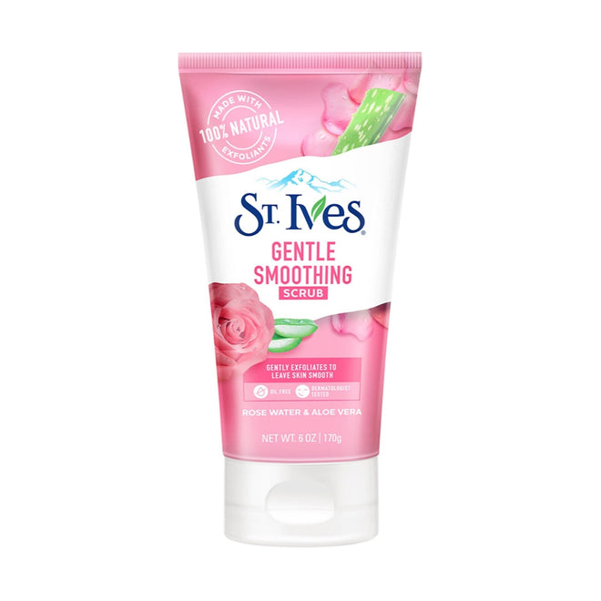 St. Ives Face Scrub Gentle Smoothing Rose Water & Aloe Vera 170g