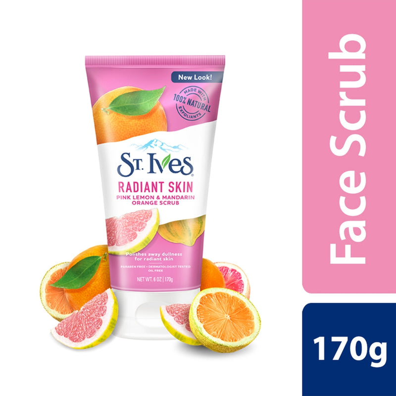 St. Ives Face Scrub Radiant Skin Face Scrub Pink Lemon Mandarin 170g
