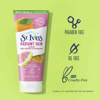 St. Ives Face Scrub Radiant Skin Face Scrub Pink Lemon Mandarin 170g
