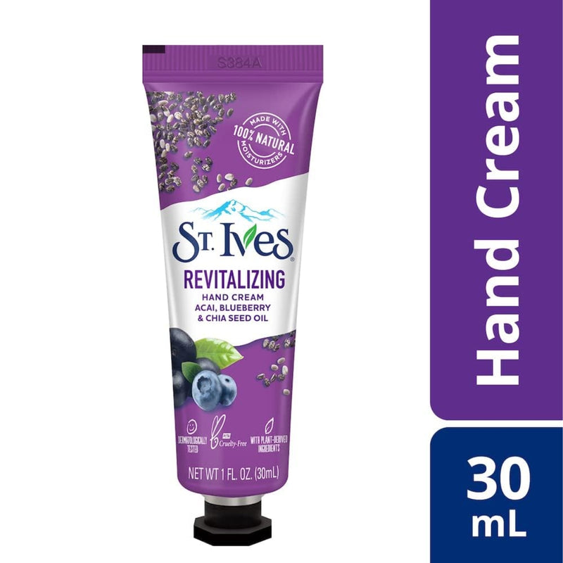 St. Ives Revitalizing Hand Cream Acai Blueberry & Chia Seed Oil 30ml