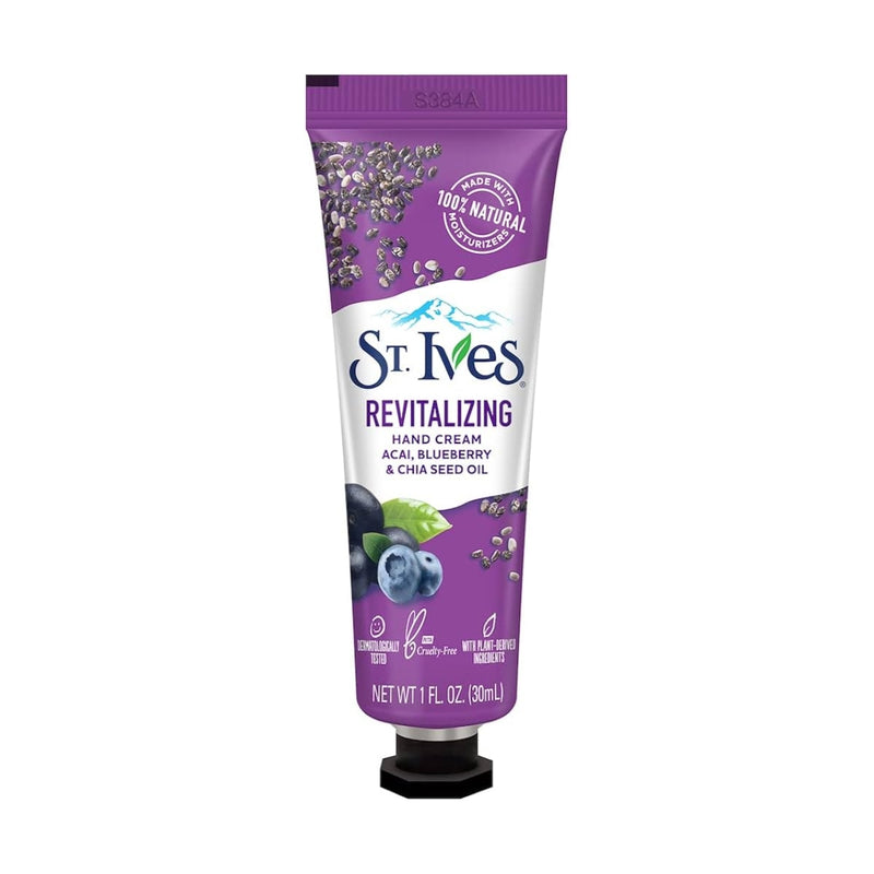 St. Ives Revitalizing Hand Cream Acai Blueberry & Chia Seed Oil 30ml