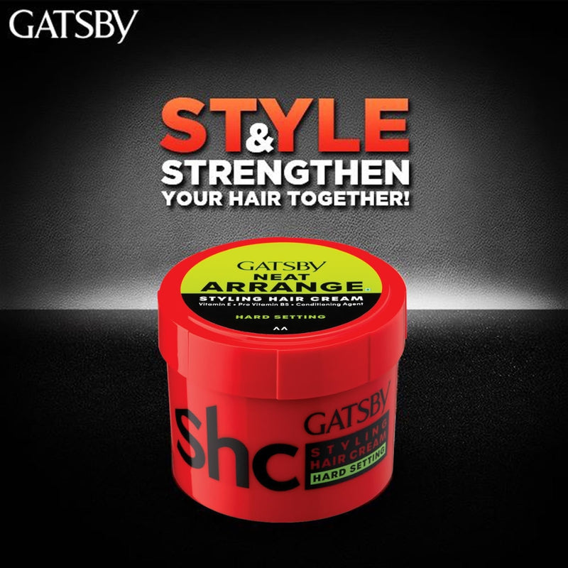 Gatsby Styling Hair Cream Hard Setting 250g