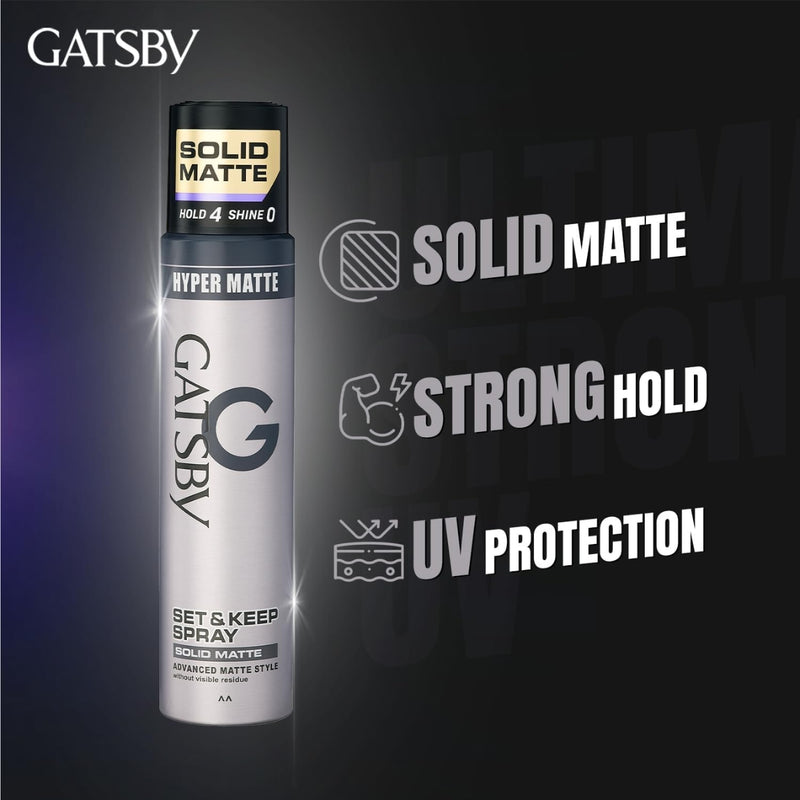 Gatsby Set & Keep Spray Solid Mat 250ml