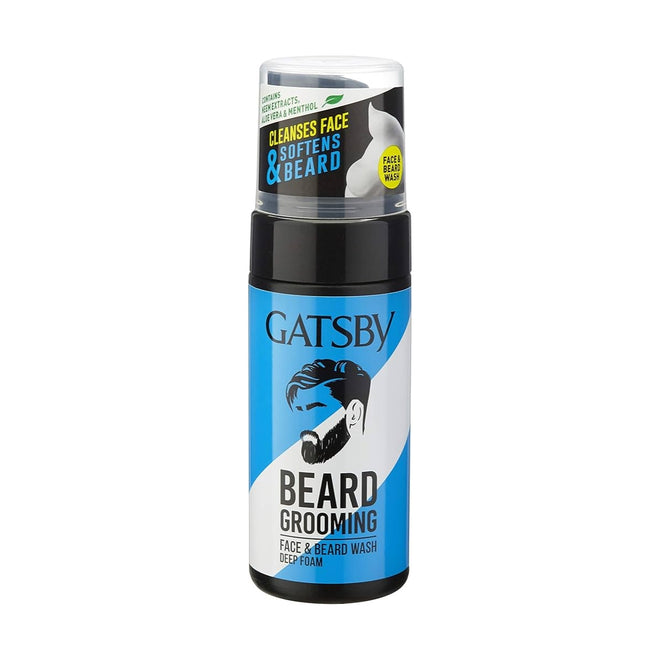 Gatsby Beard Grooming Face & Beard Wash Deep Foam 110ml