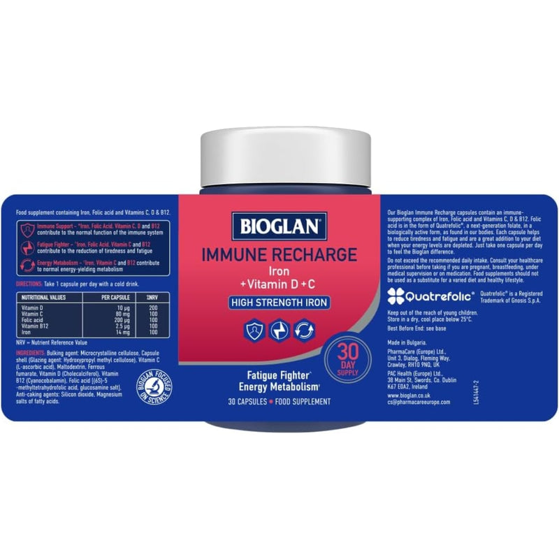Bioglan Immune Recharge 30 Capsules