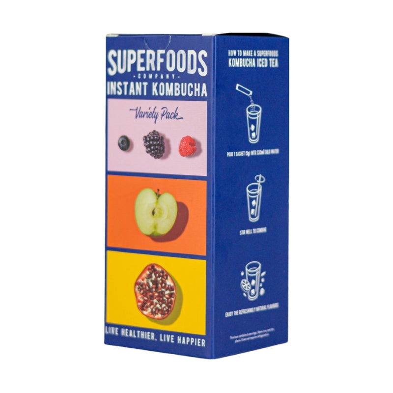 Superfoods Company Instant Kombucha Variety Pack 8 x 5g Sachets