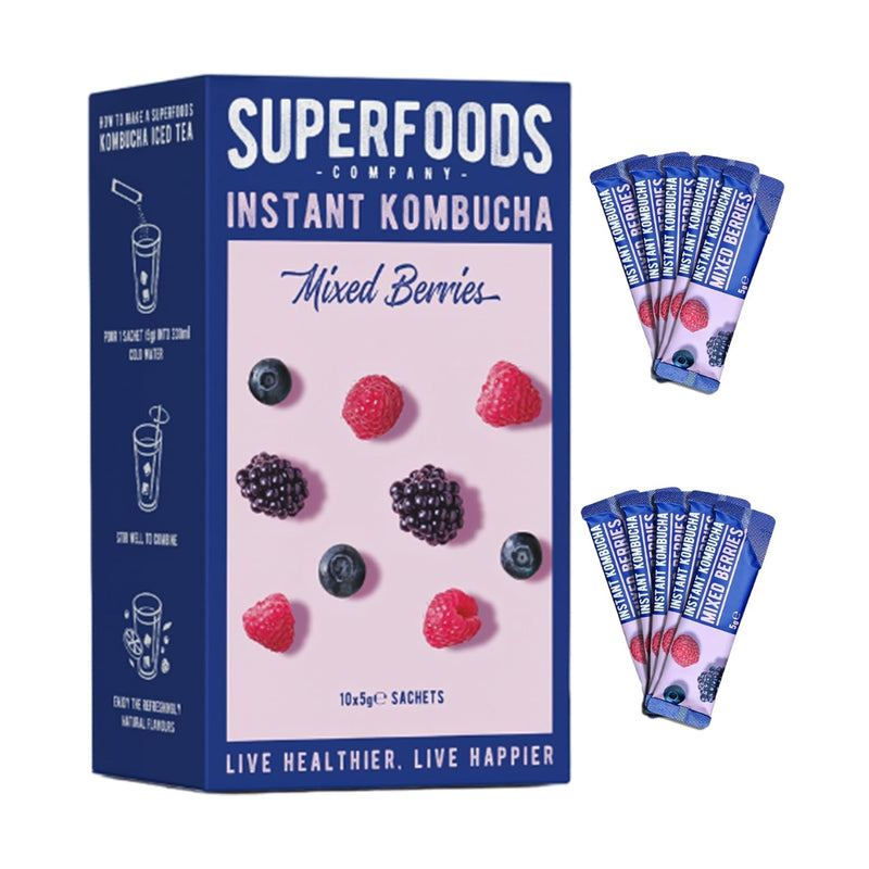 Superfoods Company Instant Kombucha Mixed Berries 10 x 5g Sachets
