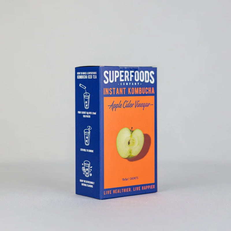 Superfoods Company Instant Kombucha Apple Cider Vinegar 10 x 5g Sachets