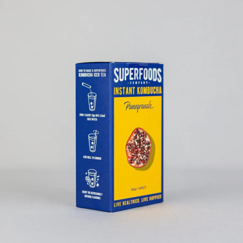 Superfoods Company Instant Kombucha Pomegranate 10 x 5g Sachets
