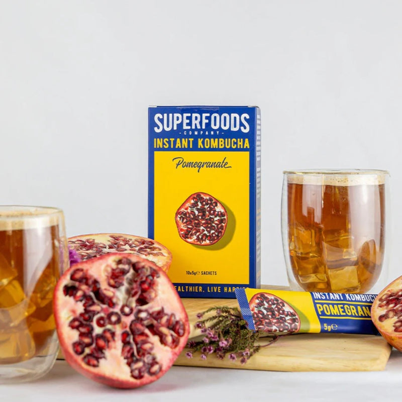 Superfoods Company Instant Kombucha Pomegranate 10 x 5g Sachets