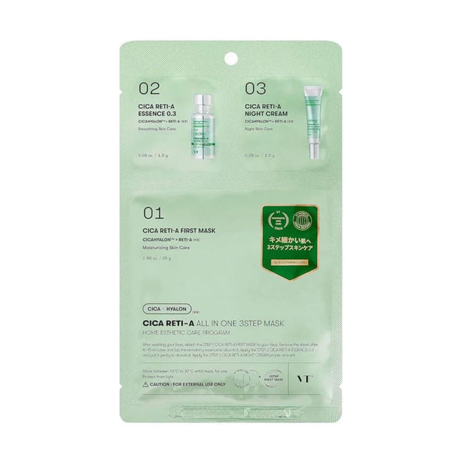 VT Cosmetics Cica Reti-A All In One 3 Step Mask